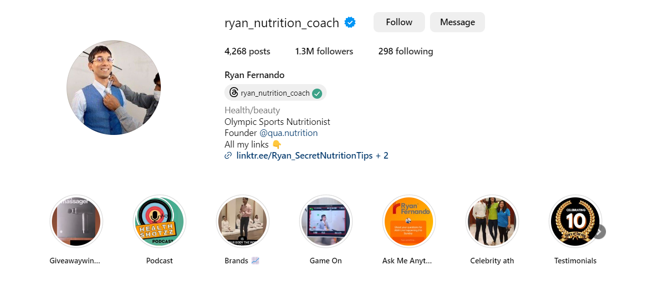 Ryan Fernando Celebrity Nutritionist