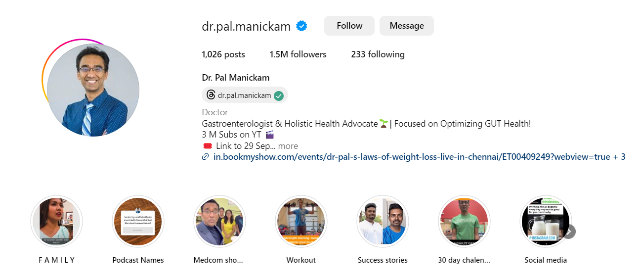 Dr pal Manickam image